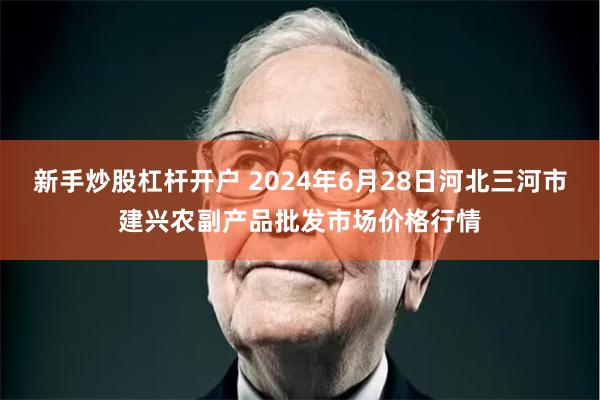 新手炒股杠杆开户 2024年6月28日河北三河市建兴农副产品批发市场价格行情